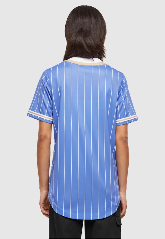 KW241-029-1 Karl Kani Varsity Pinstripe Baseball Shirt-1