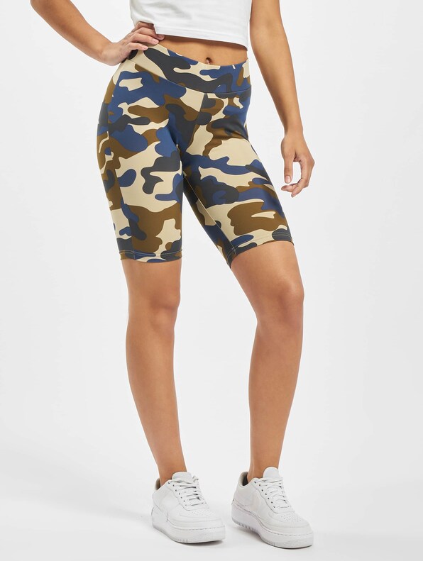 Ladies High Waist Camo Tech Cycle -0