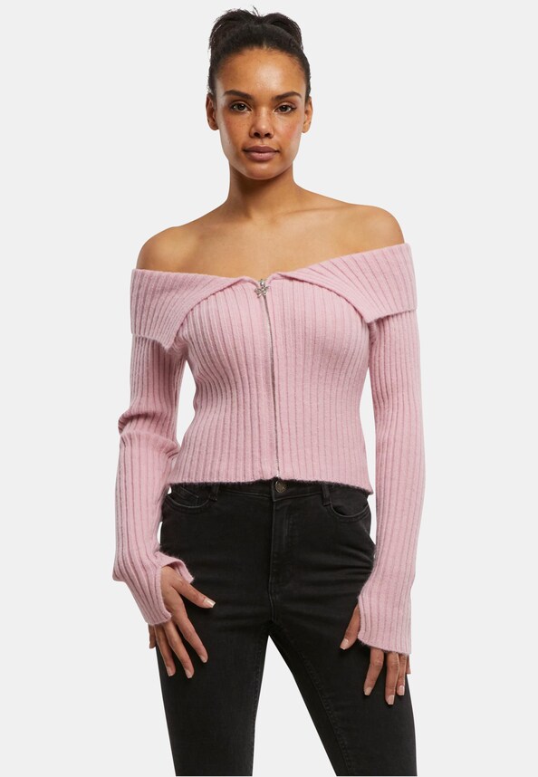Off Shoulder Knit -0