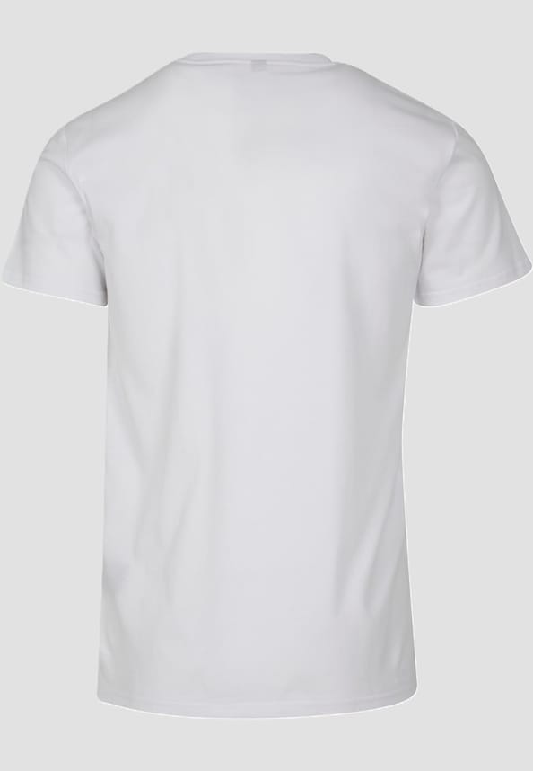 Peace - Red Heart White Basic T-Shirt-3