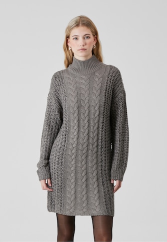 NMLORI L/S HIGH NECK CABLE KNIT DRESS