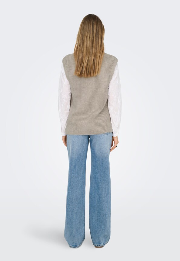 ONLJANE SL V-NECK BUTTON-1