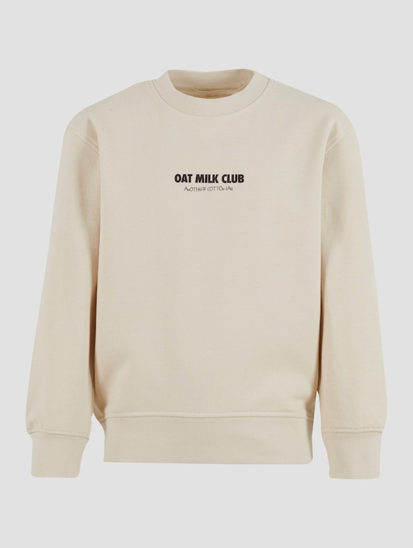 Another Cotton Lab Oat Milk Club Kids Pullover-0