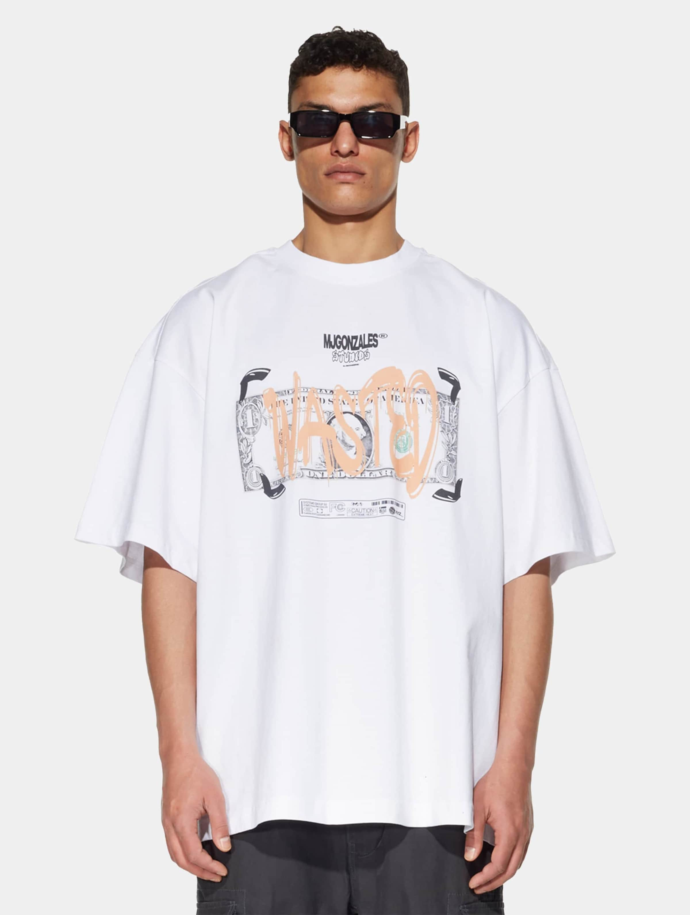 MJ Gonzales Dollar x Huge Tee Mannen op kleur wit, Maat S