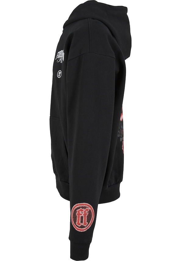 Overgrown Skull Oversize Zip Hoody-5