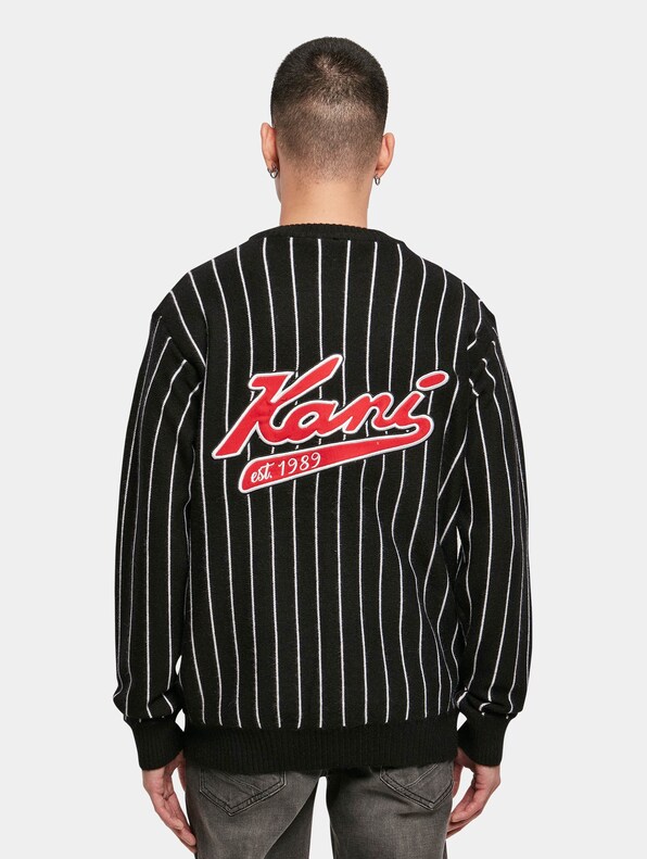 Retro Patch Knitted Pinstripe-1