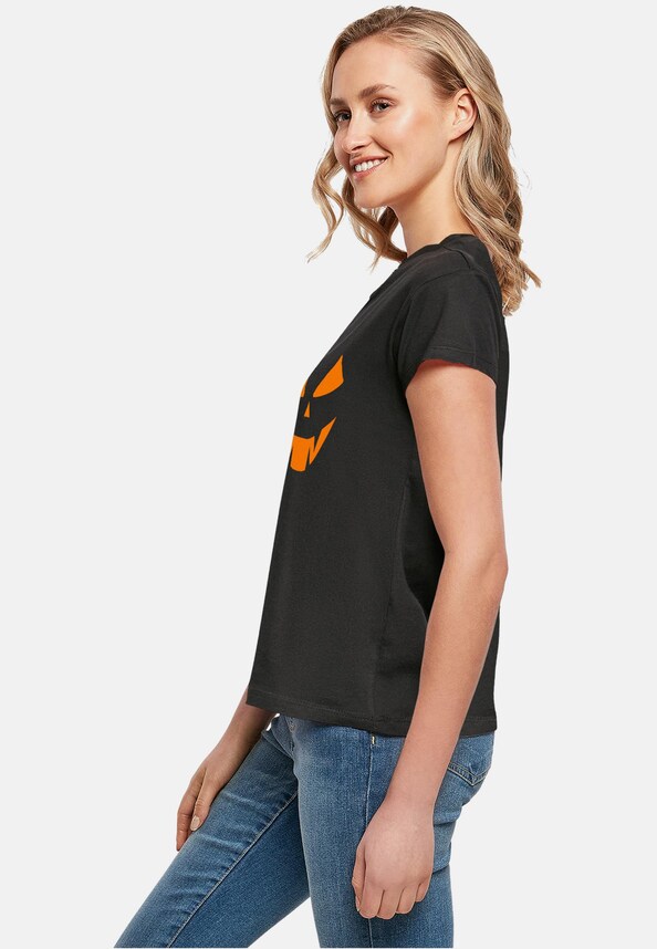 Merchcode Ladies Halloween - Pumpkin Face Tee-2