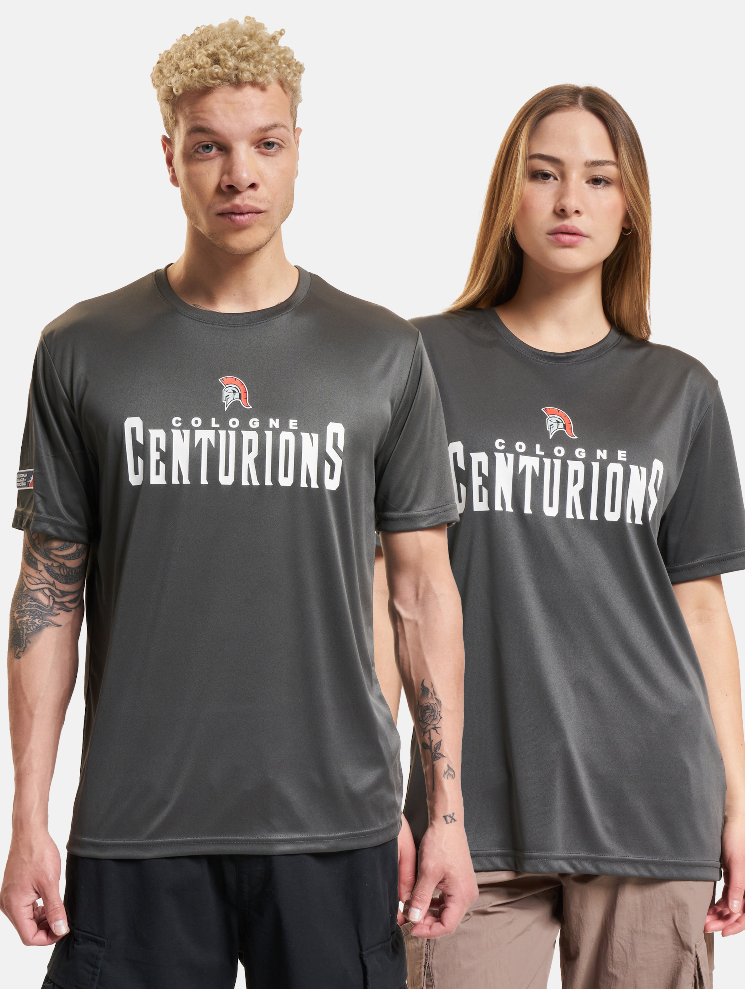 European League Of Football ELF Cologne Centurions 5 T-Shirt Frauen,Männer,Unisex op kleur grijs, Maat XXL