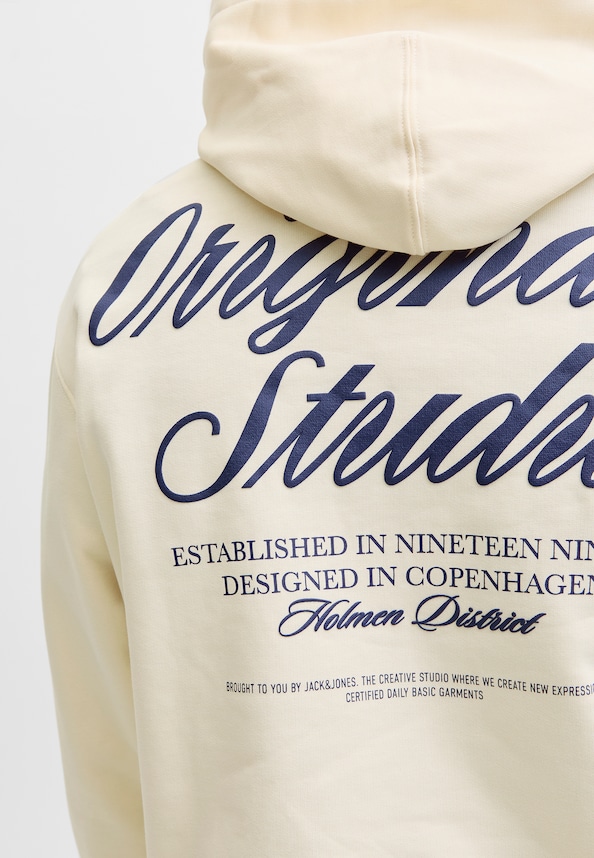JORNORREBRO TYPO BACK SWEAT HOOD SN-5