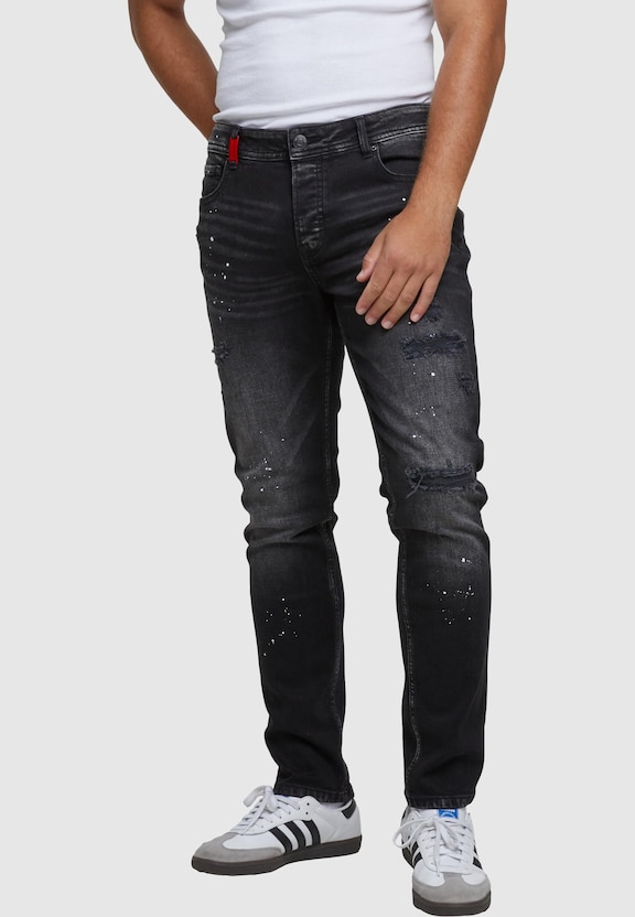 MATEO DESTROYED SLIM FIT JEANS-1