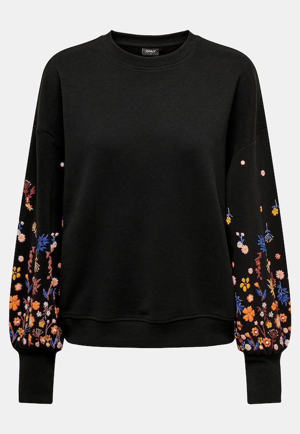 ONLBROOKE L/S O-NECK FLOWER SWT NOOS-5