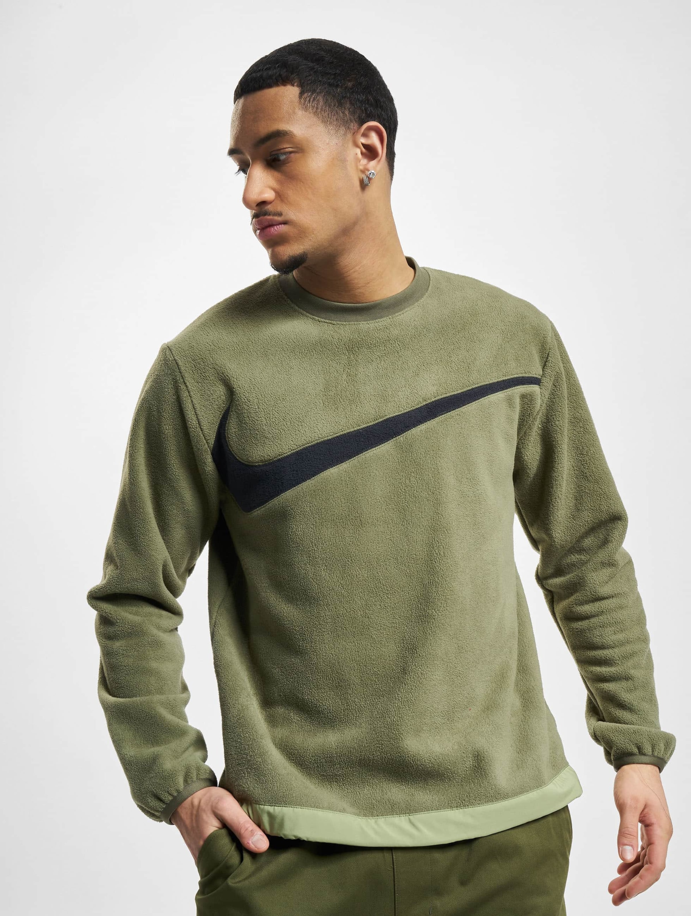 Men's fleece crew sweatshirt deals