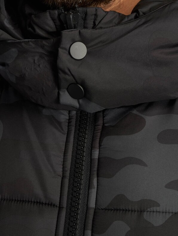 Urban Classics Hooded Camo Puffer Jackets-4