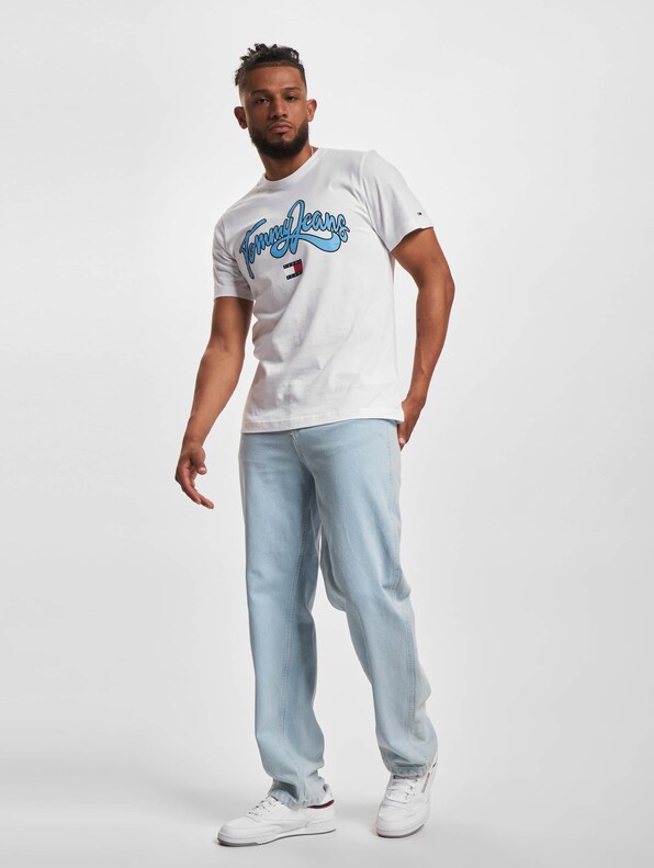 Tommy Jeans Reg College Pop Text T-Shirt-4
