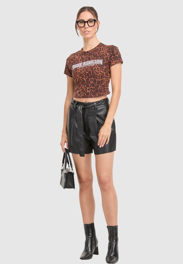 LEOPARD CRYSTALS  SS BABY TEE-3