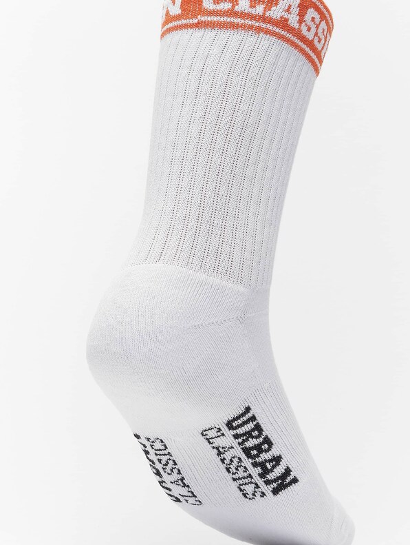 Short Sporty Logo Socks Coloured Cuff 4-Pack-6