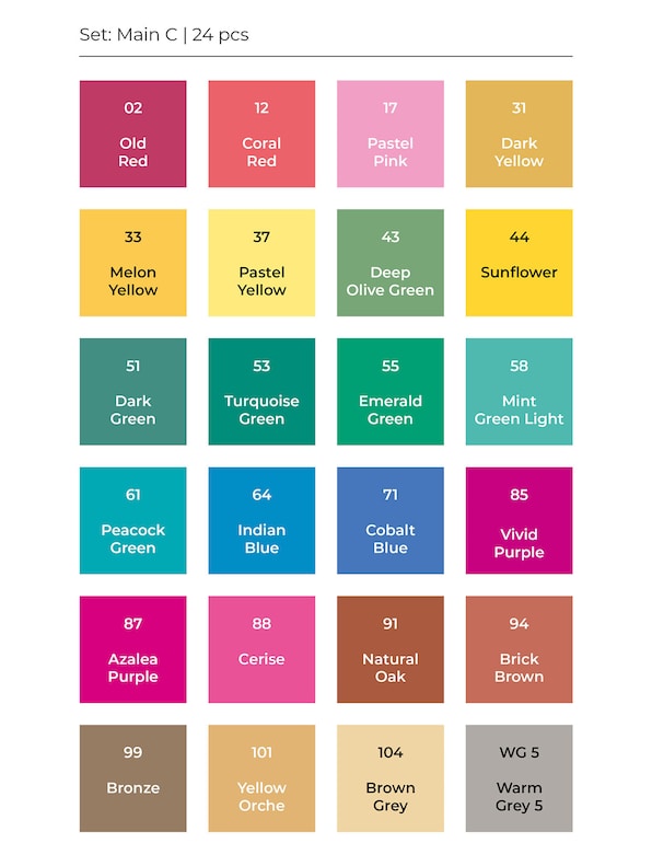 Toki Marker 24pcs Set-13