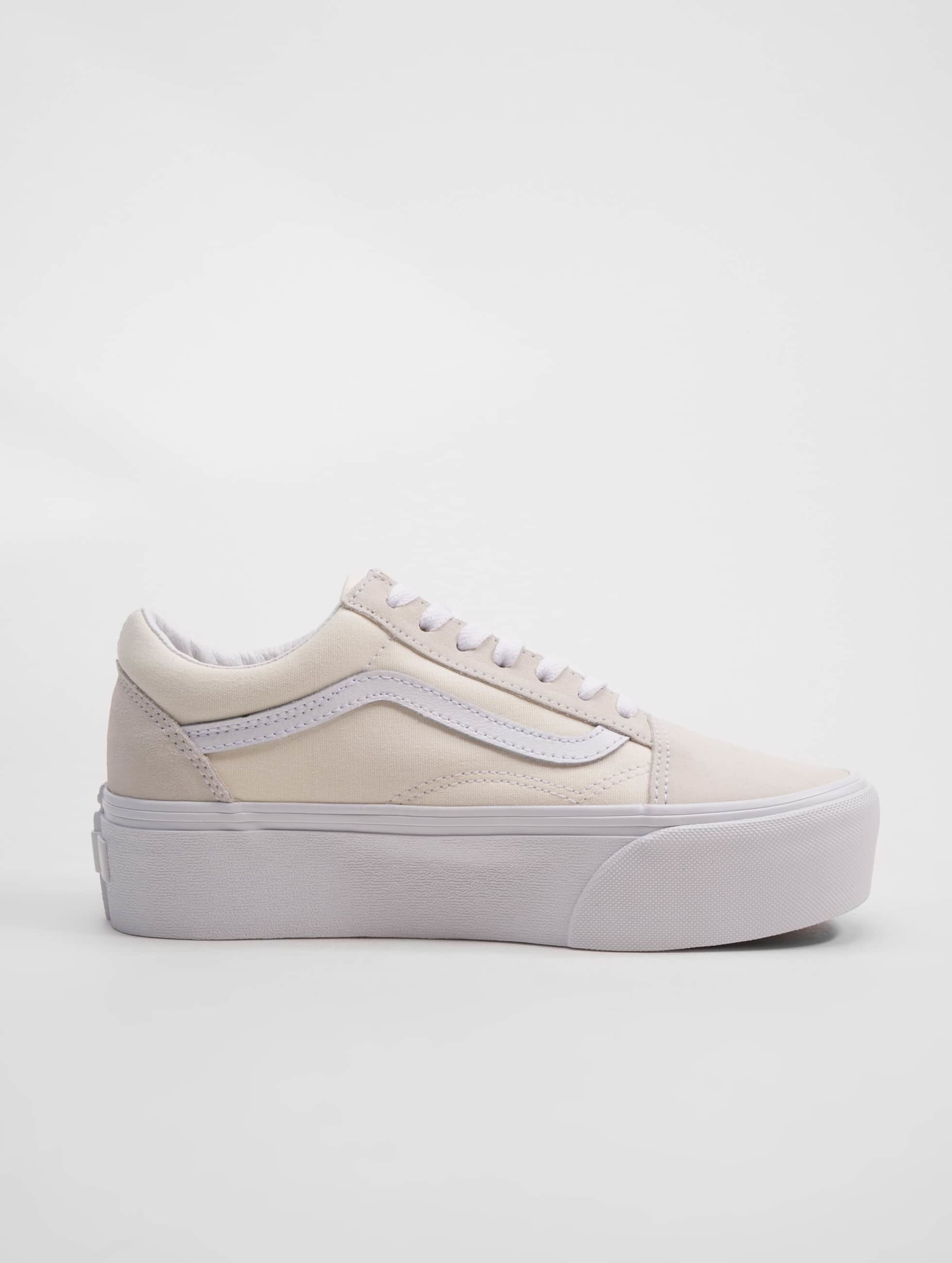 Vans old skool 2025 platform femme beige