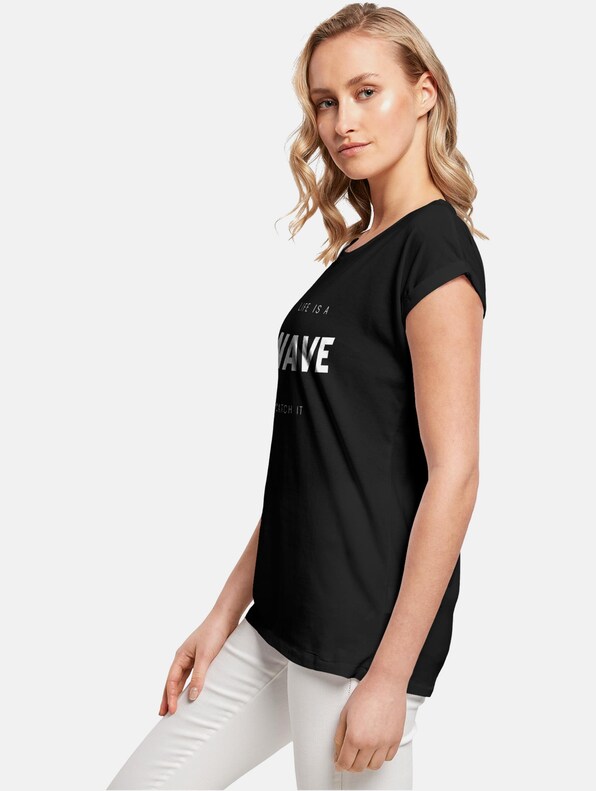 Ladies Summer - Life is a wave T-Shirt-2
