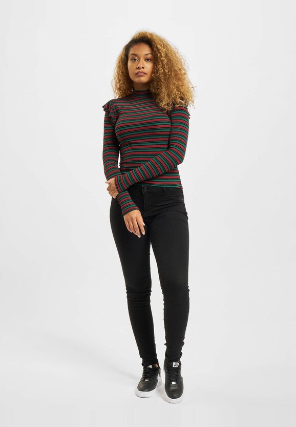 Rib Striped Volant-4