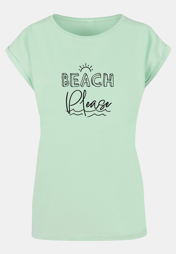 Ladies Beach Please Extended Shoulder Tee-4