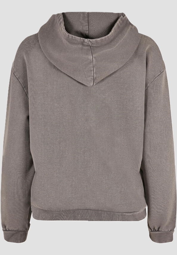 Ladies Life Acid Washed Oversized Hoodie-3