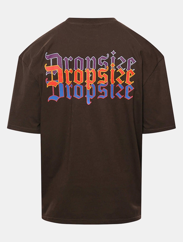 Dropsize Heavy Oversize Triple Logo T-Shirts-3