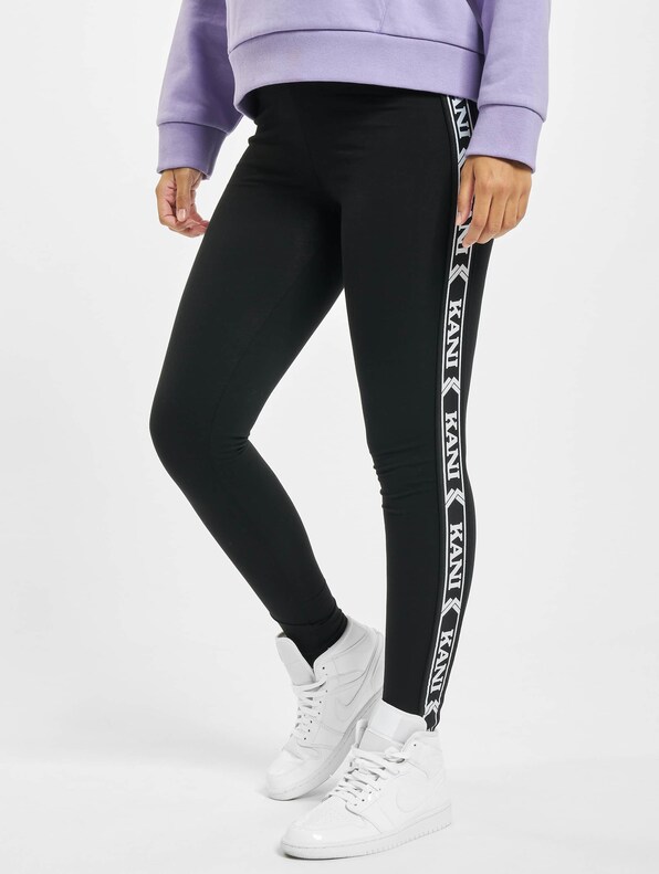 KKWQ32061BLK Signature Tape Leggings black-0