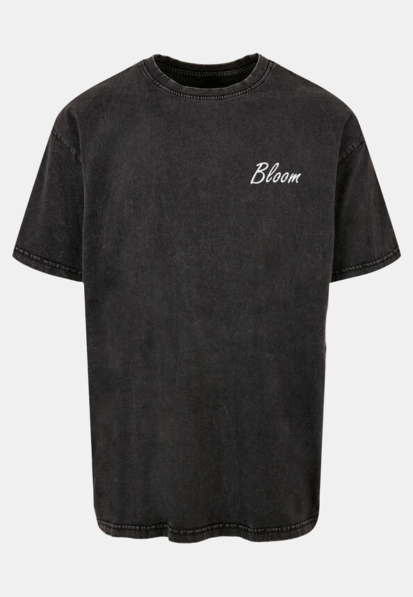 Flowers Bloom Acid Washed Heavy Oversized Tee-4