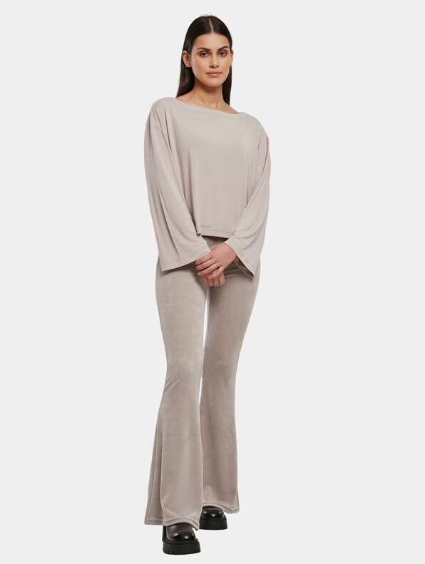 Ladies Short Modal Bateau Necklinie-4