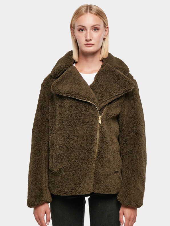 Ladies Sherpa Biker-2