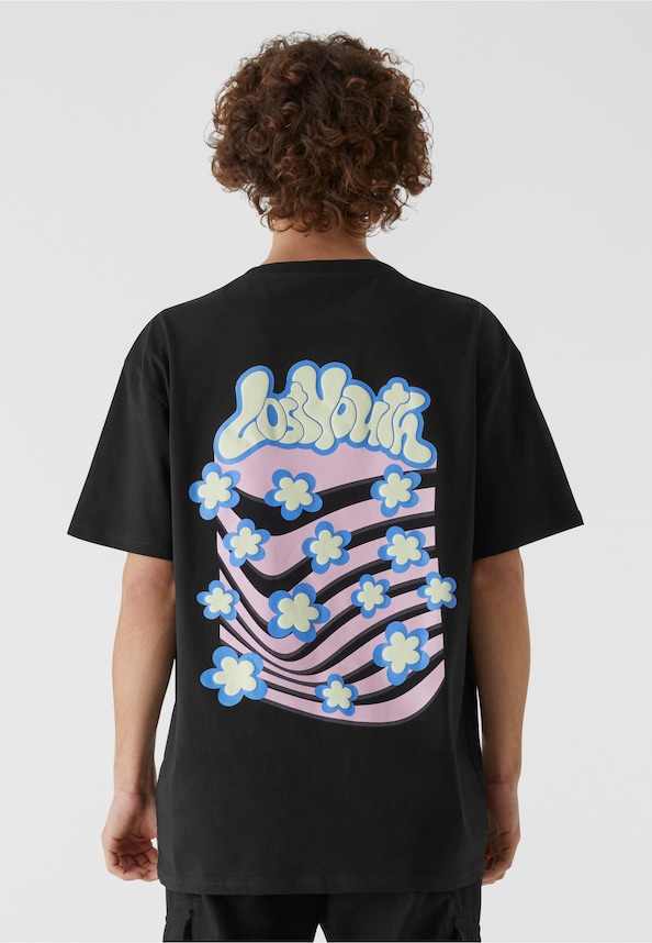 Lost Youth Tee - Flower Waves-1
