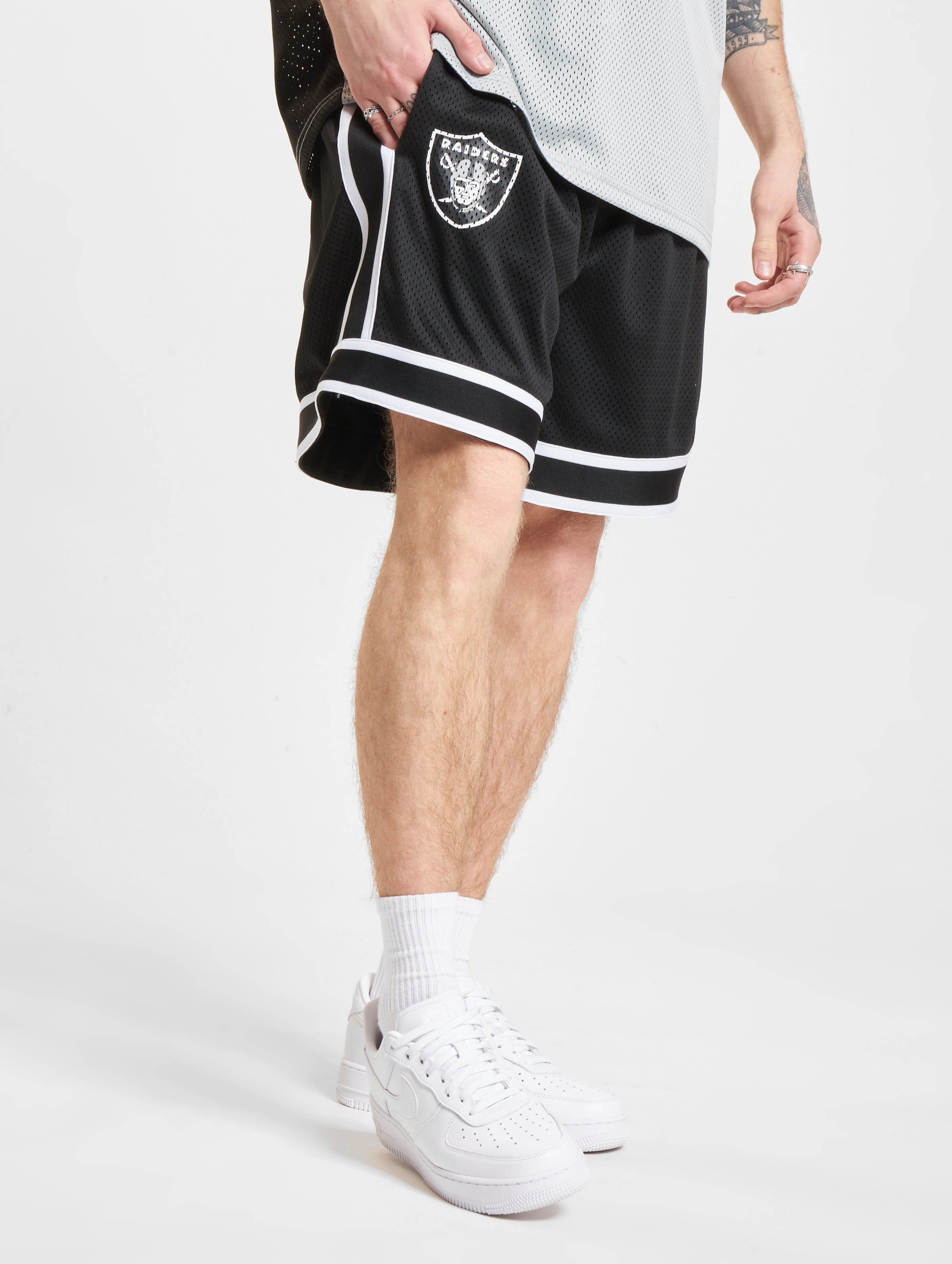 New Era Las Vegas Raiders NFL Colour Block Shorts Männer,Unisex op kleur zwart, Maat XL