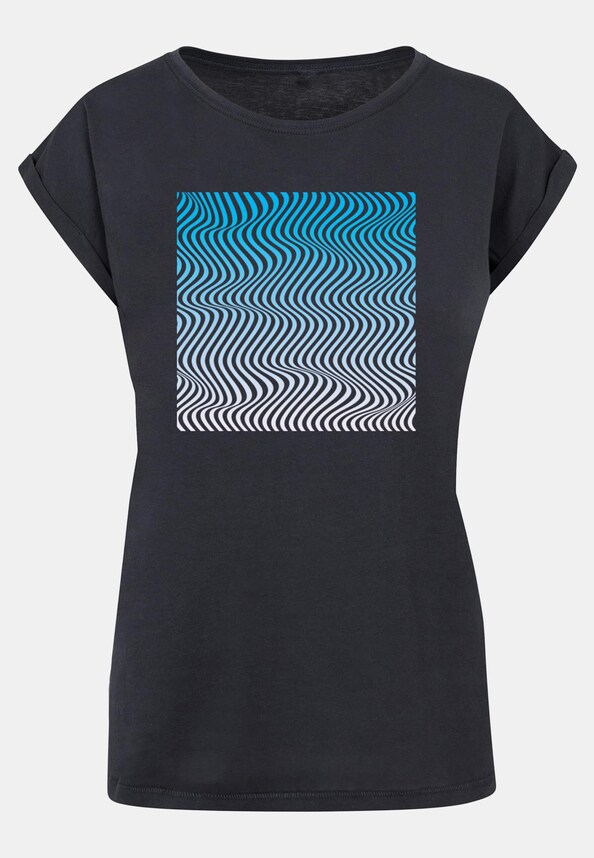 Ladies Summer - Wavy Pattern T-Shirt-4