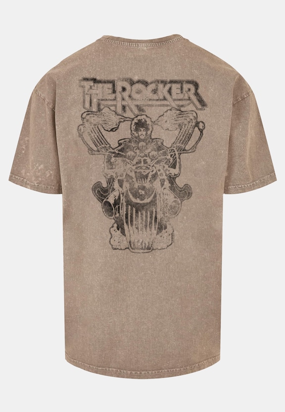 Thin Lizzy - Logo Rocker Acid Washed Oversize -3