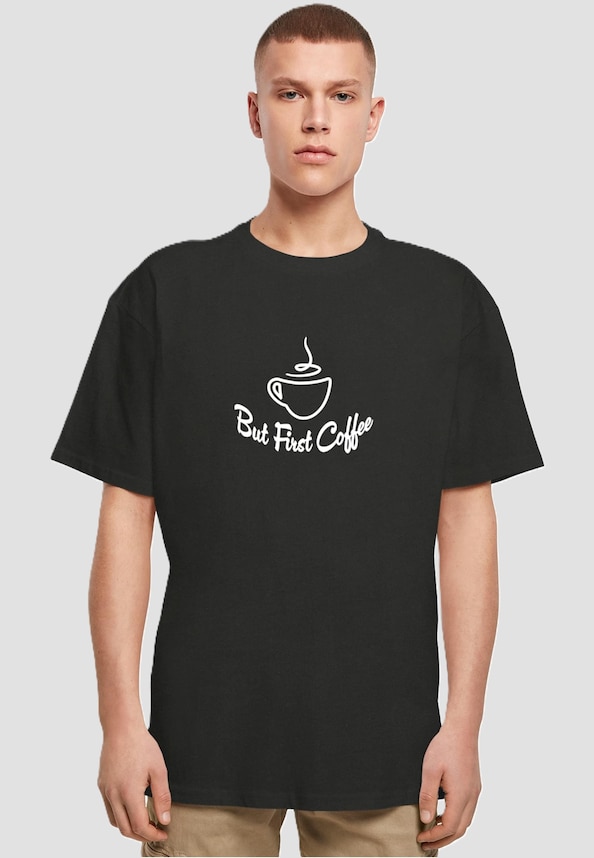 But First Coffee Heavy Oversized Tee-0