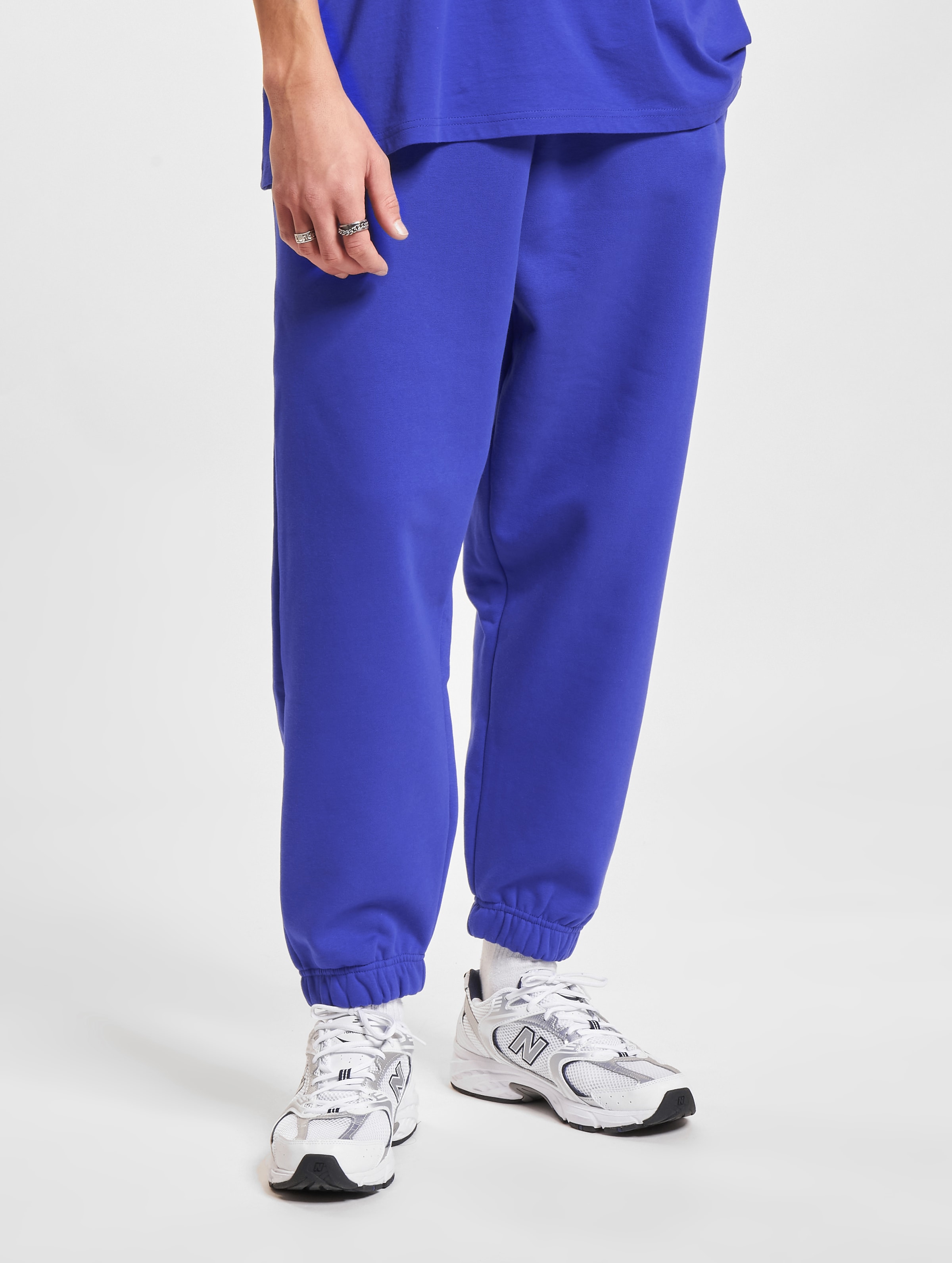 DEF Oversized Sweatpants Mannen op kleur blauw, Maat XL