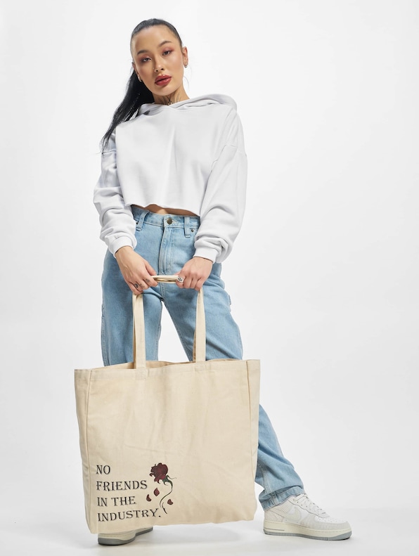 Mister Tee No Friends Oversize Canvas Tote Bag-0