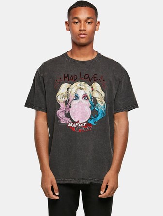 Batman - Harley Quinn Mad Love Acid Washed Oversized