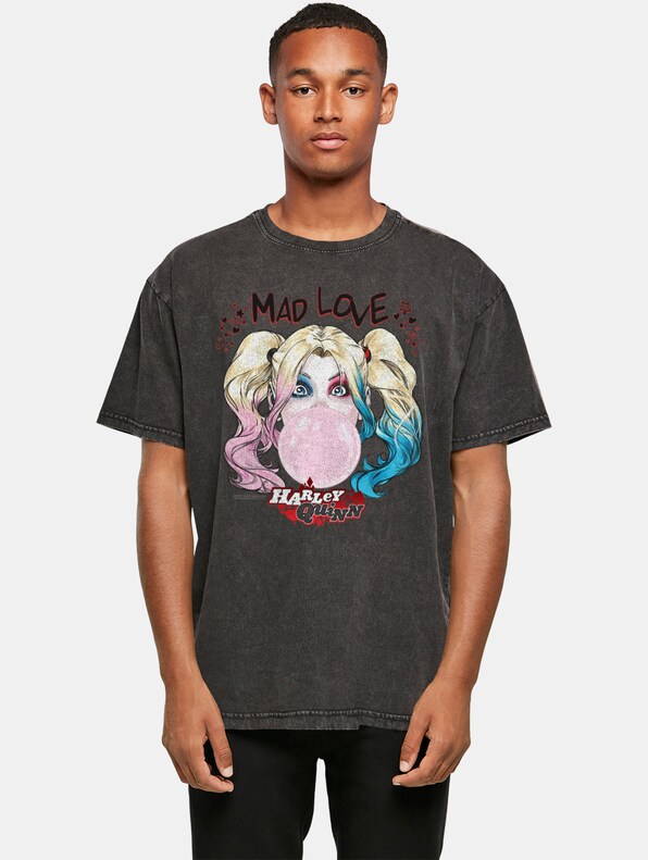 Batman - Harley Quinn Mad Love Acid Washed Oversized-0