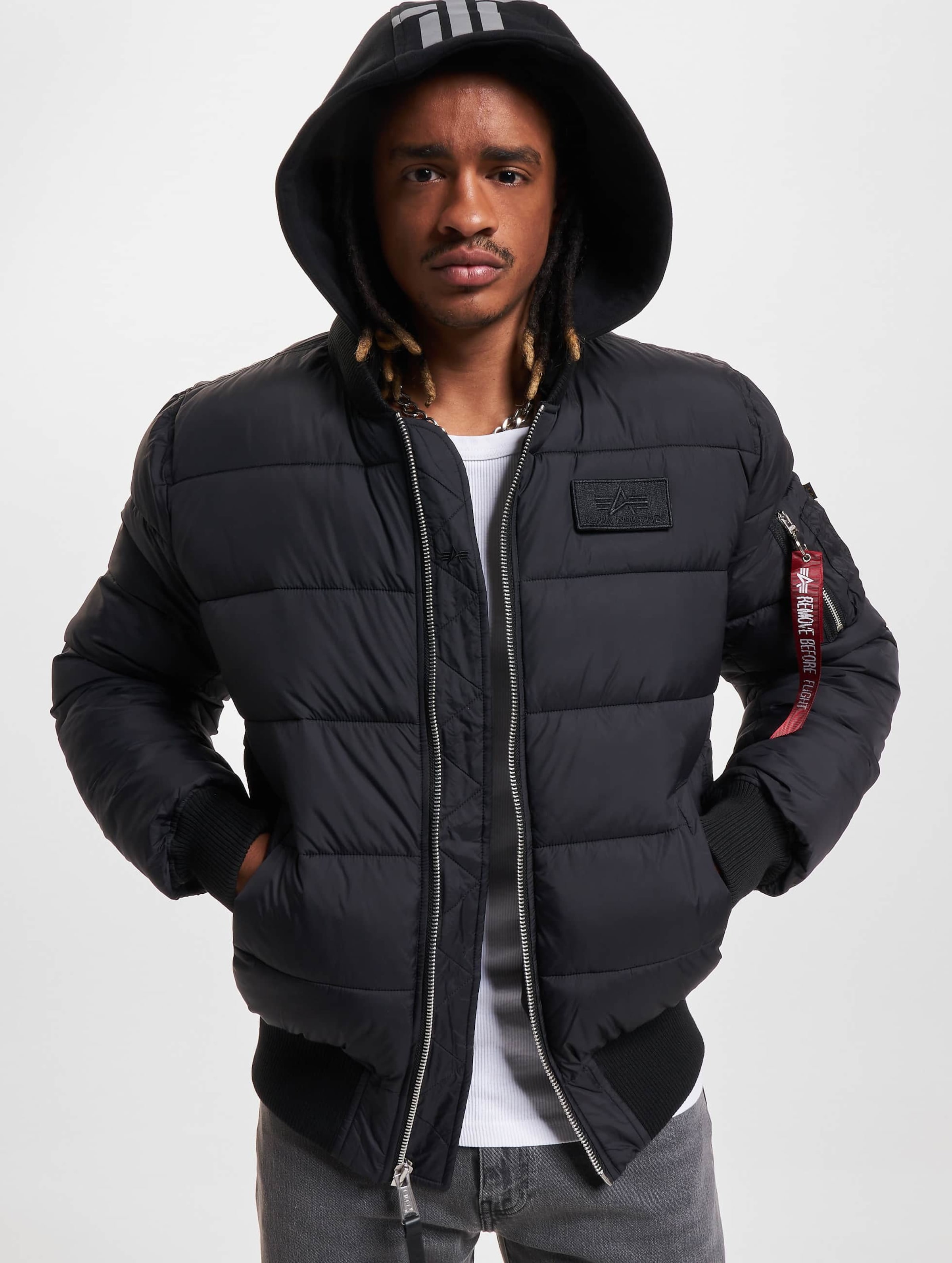 Alpha Industries MA 1 ZH Back Print Puffer Jacket