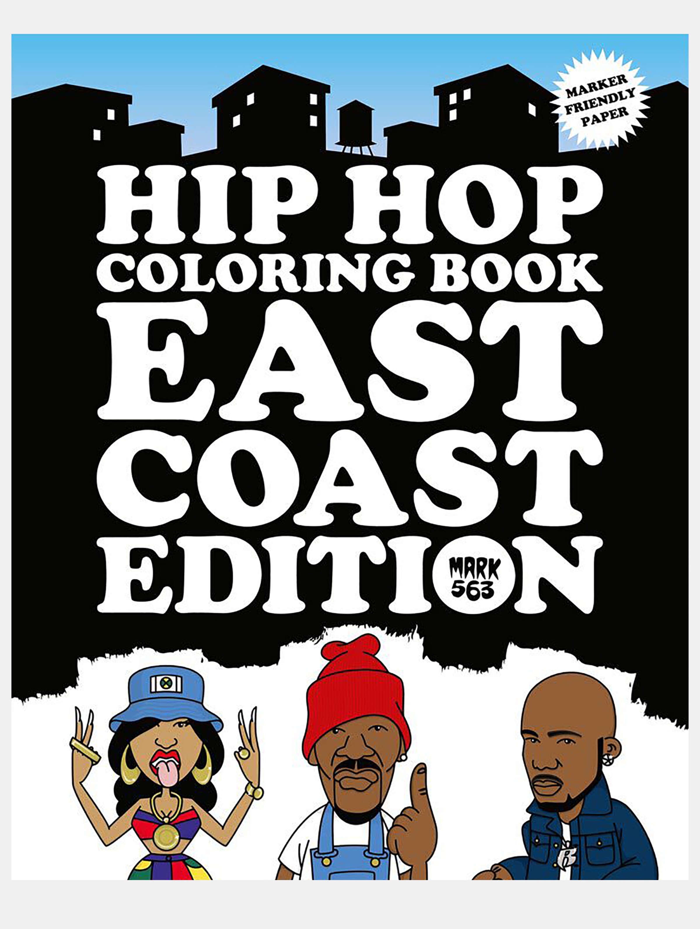 Urban Media Hip Hop Coloring Book - East Coast Edition Unisex, Maat ONE_SIZE