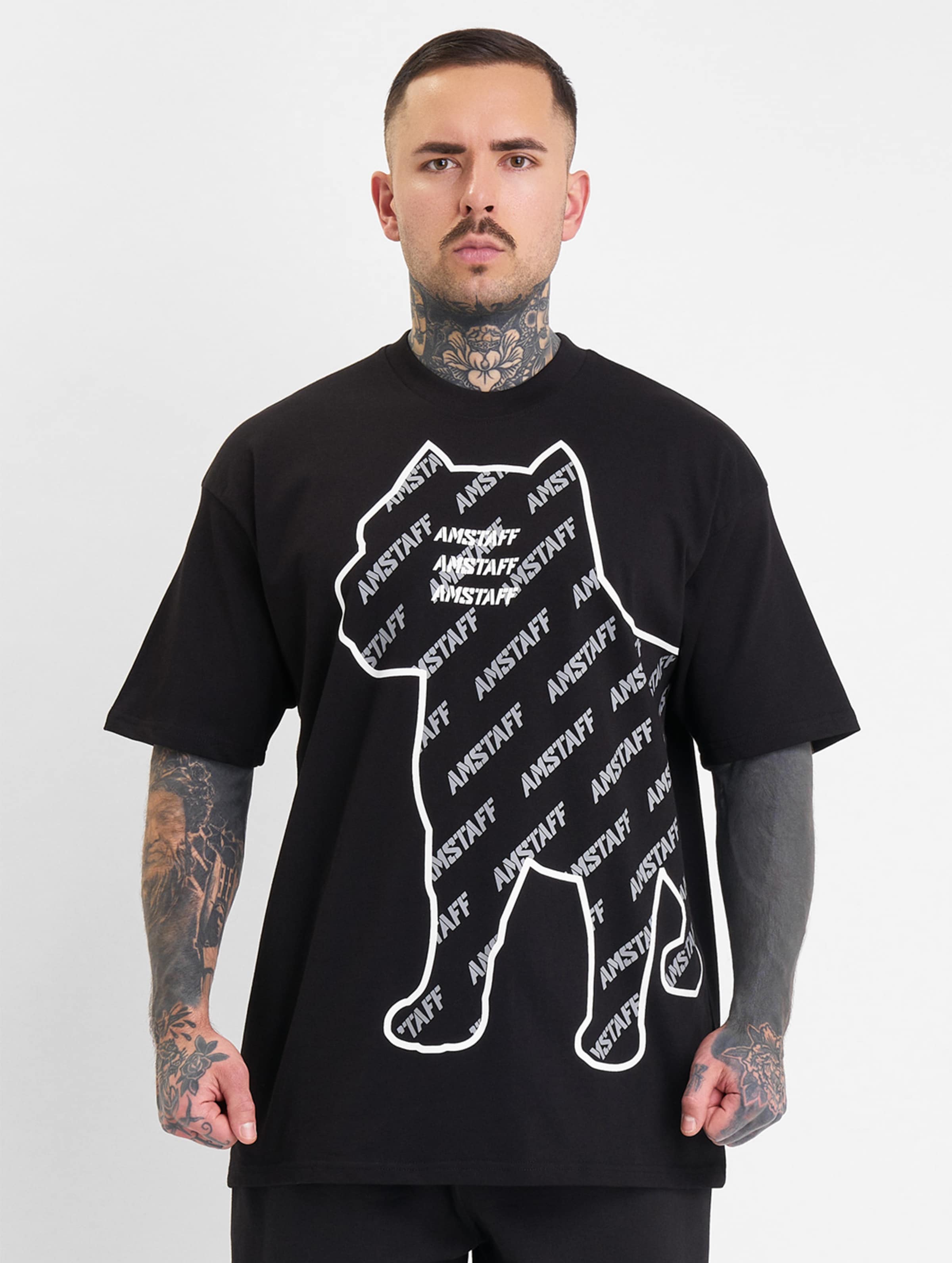 Amstaff Furio T-Shirt Mannen op kleur zwart, Maat XXL