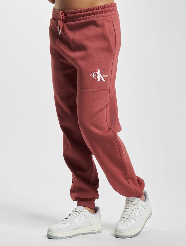 Calvin Klein Monogram Cuffed Sweat Pants Terracotta-2