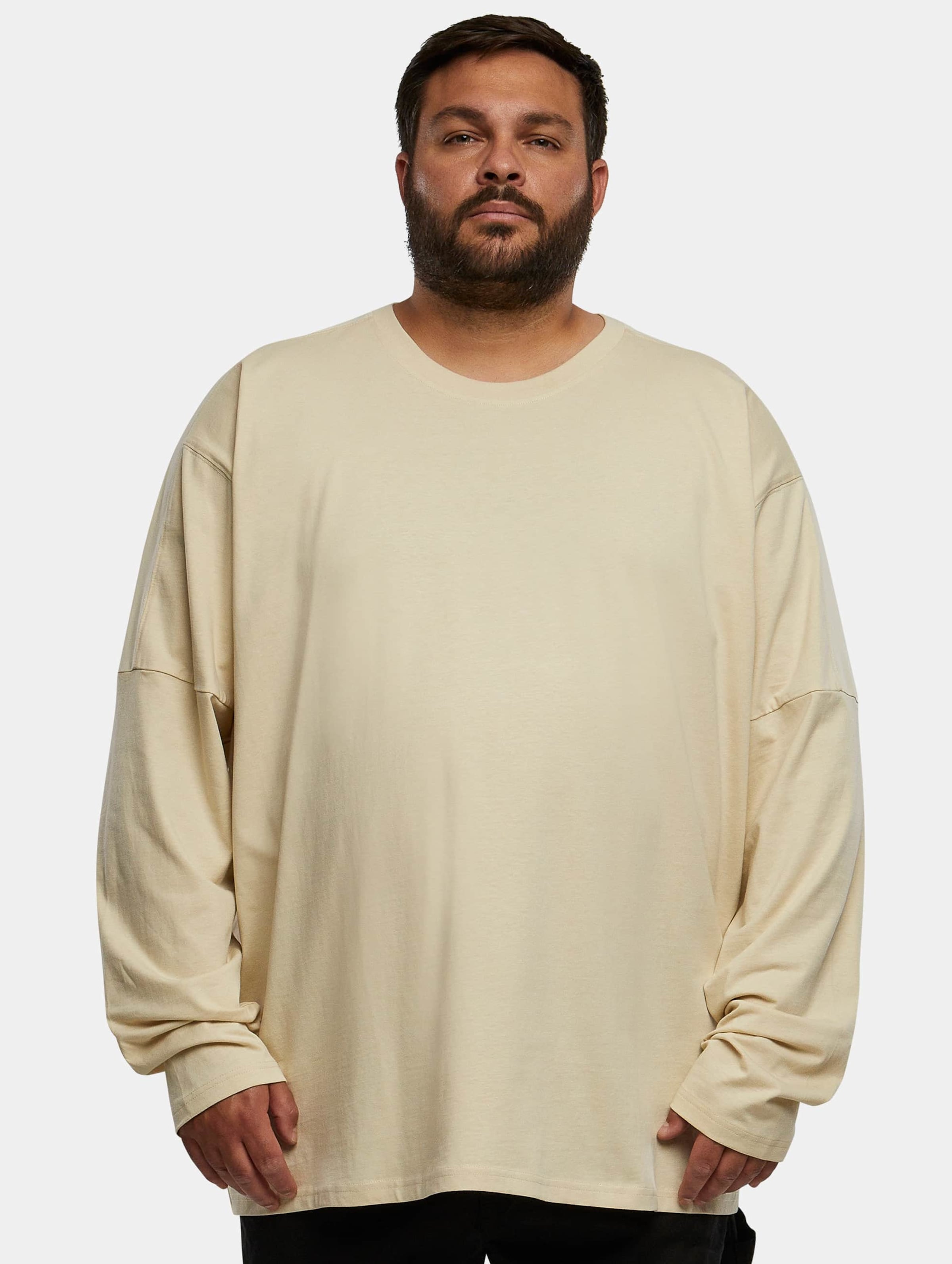 Urban Classics - Raglan Back Longsleeve shirt - XL - Beige