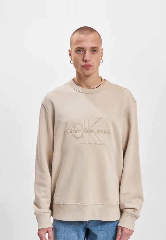 Calvin Klein Jeans Monologo Washed Crew Neck Sweater-2