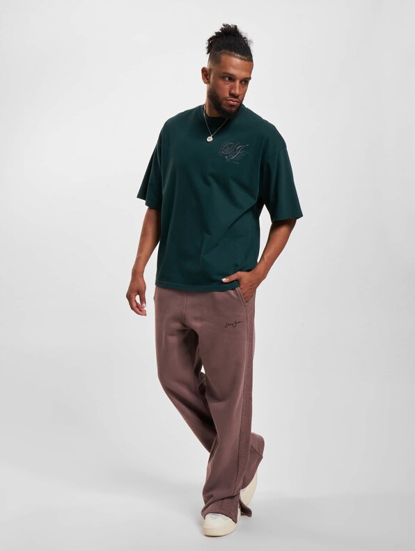 JM233-005-1 SJ Script Logo Back Slit Sweatpants-6