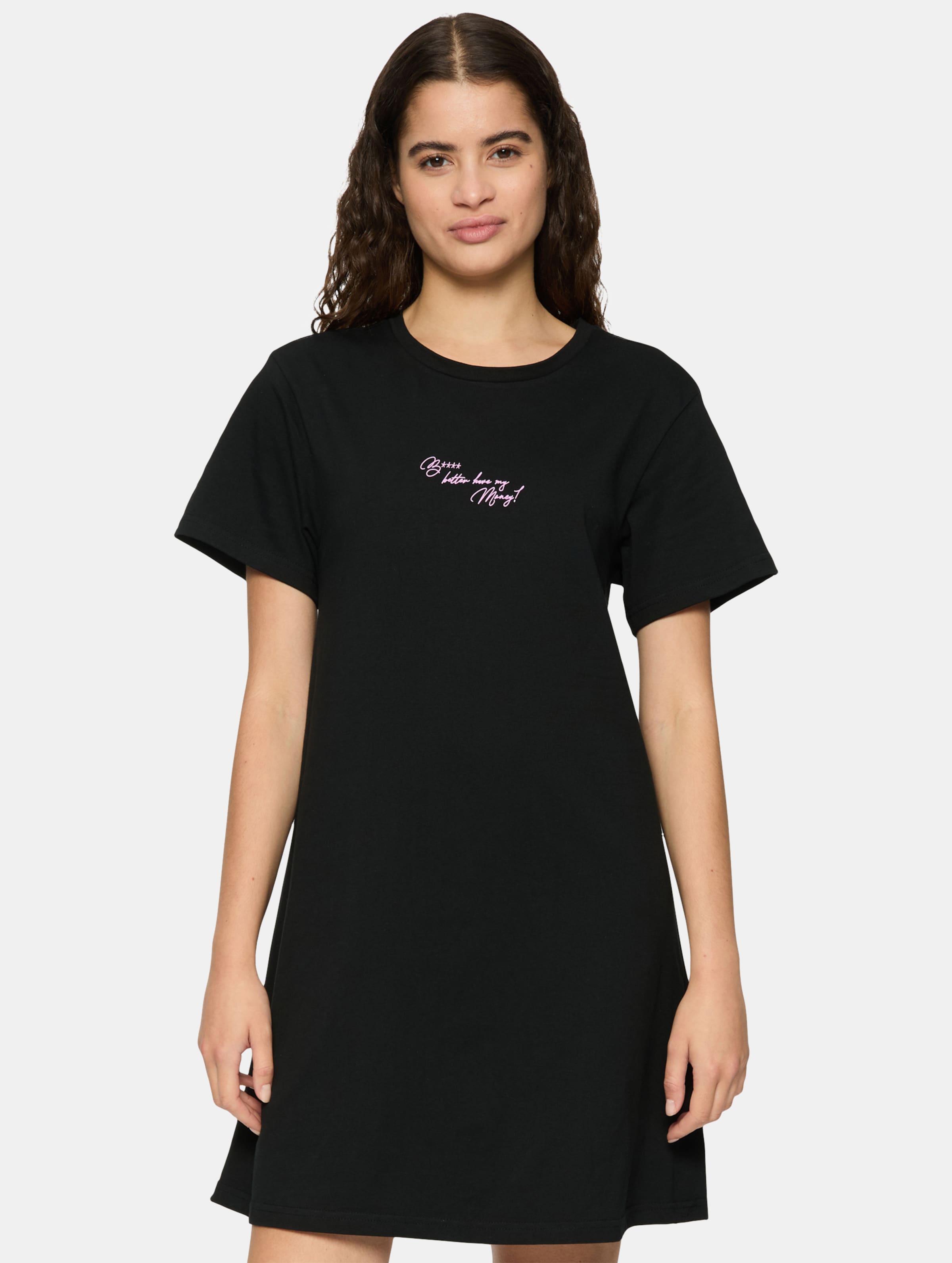 Miss Tee B Better Shirtkleider Frauen,Unisex op kleur zwart, Maat S