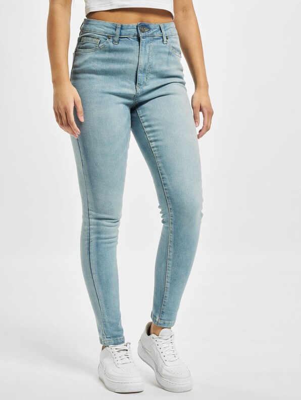 Ladies High Waist Skinny Jeans-2