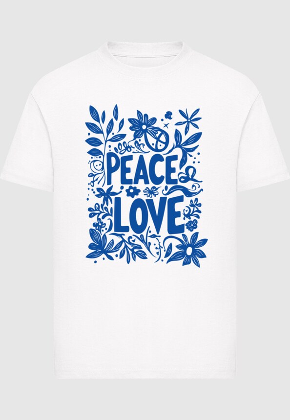 Kids Peace Love - Basic T-Shirt-2